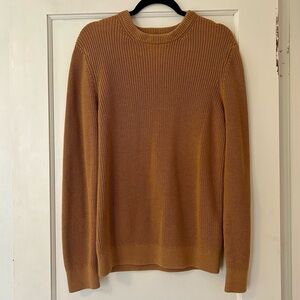 H&M Camel/ Caramel Brown Crewneck Knit Sweater
